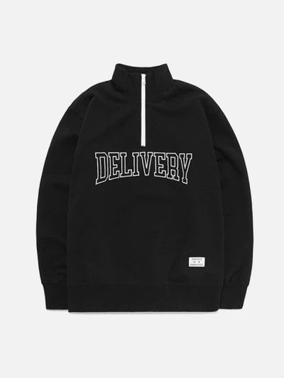 GSVT50-DELIVERY HALF ZIPUP GS [BLACK]