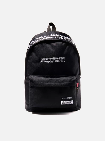 [I AM NOT A HUMAN BEING X THE EARTH] 486920 DAY PACK - BLACK