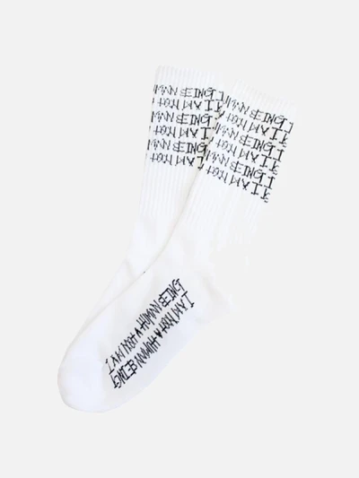 TRIPLE LOGO SOCKS - WHITE