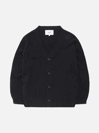 DAMAGE CARDIGAN GS [BLACK]