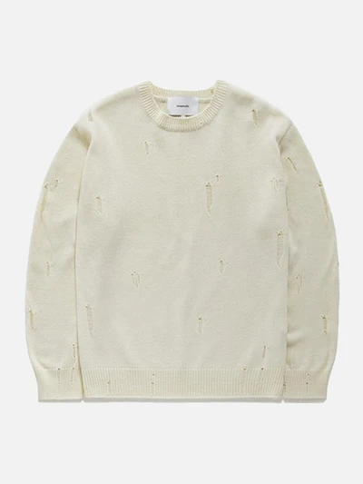 DAMAGE KNIT GS [IVORY]