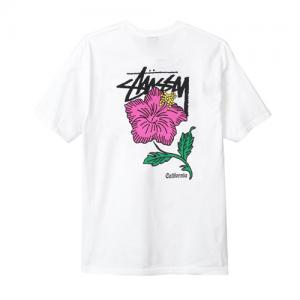 CALI ROSE TEE-WHT