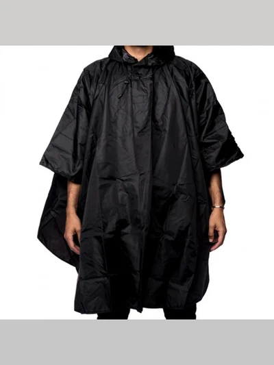 THRASHER PACKABLE PONCHO(none)-BLK