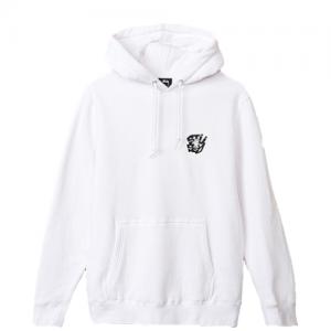 STUSSY ENT. HOOD-WHT