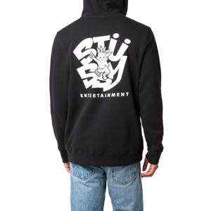 STUSSY ENT. HOOD-BLK