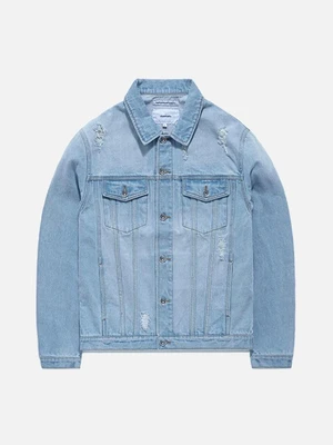 DAMAGED DENIM JACKET GS [LIGHT BLUE]