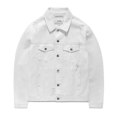DAMAGED DENIM JACKET GS [WHITE]