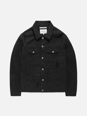 DAMAGED DENIM JACKET GS [BLACK]