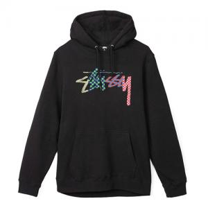 CHECKER STOCK HOOD-BLK