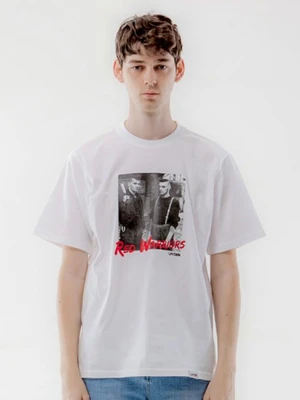 RED WARRIORS TEE-WHITE