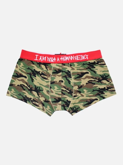 I AM NOT A HUMAN BEING DRAWERS-CAMO