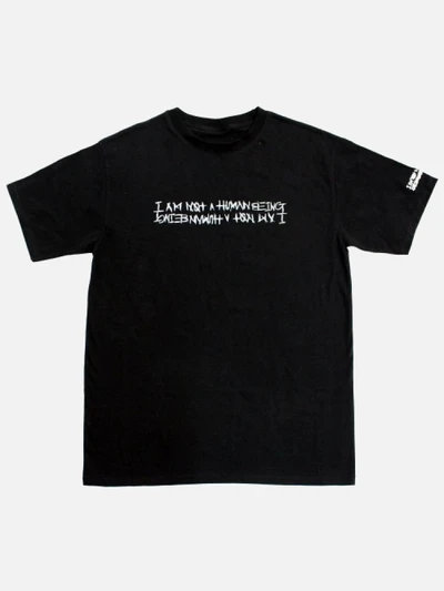 RETRO REFLECTIVE BASIC LOGO TEE-BLACK