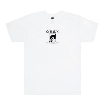 (163081487)WAKE UP CONSUME REPEAT TEE-WHT