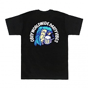(163081472)OBEY WORLDWIDE PARTY VIBES TEE-BLK
