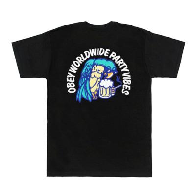 (163081472)OBEY WORLDWIDE PARTY VIBES TEE-BLK