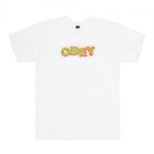 (163081484)OBEY SPLAT TEE-WHT
