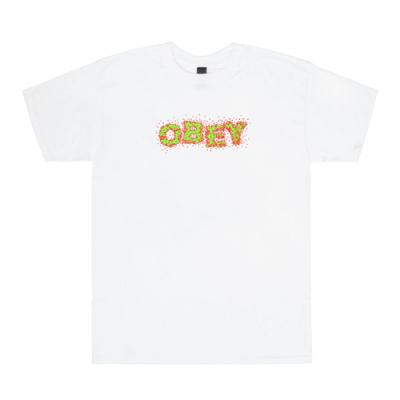 (163081484)OBEY SPLAT TEE-WHT