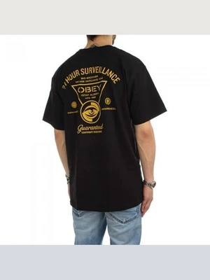 (163081485)OBEY STAY ALERT TEE-BLK
