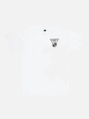 (163081485)OBEY STAY ALERT TEE-WHT