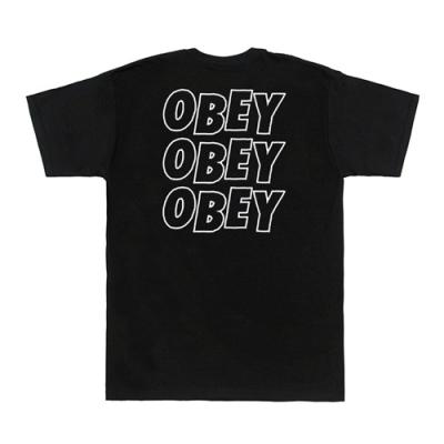 (163081489)OBEY JUMBLE LO - FI TEE-BLK