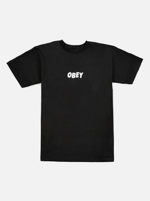 (163081216)OBEY JUMBLED TEE-BLK