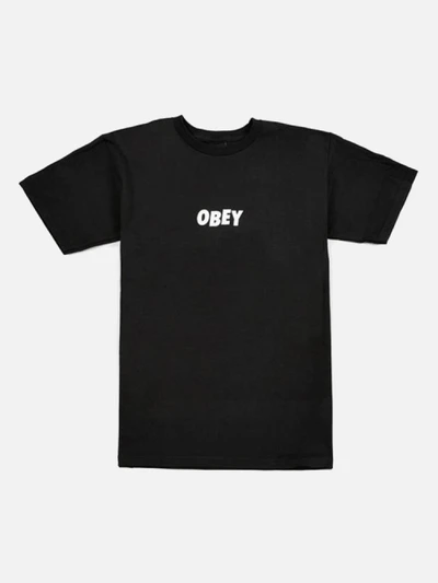 (163081216)OBEY JUMBLED TEE-BLK
