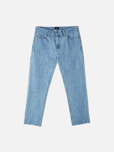 (142010054)NEW THREAT CUT DENIM-BLEACHED INDIGO