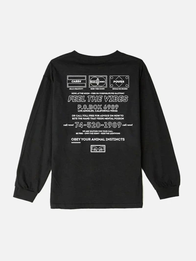 (164901473)VIBES L/S TEE-BLK