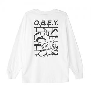 (164901510)BREAK DOWN THE WALLS L/S TEE-WHT