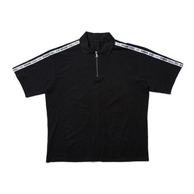 17SU TAPING BLACK ZIPUP SHIRTS