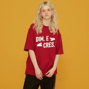 DIM. E CRES. SIMPLE LOGO HALF TEE_RED