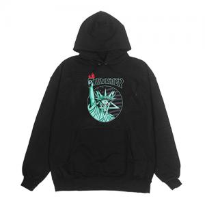 LIBERTY GOAT PULLOVER HOOD-BLACK