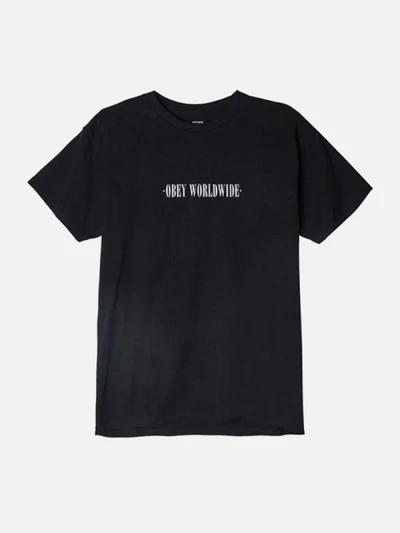 (163081517)OBEY NEW TIMES WORLDWIDE TEE-BLK