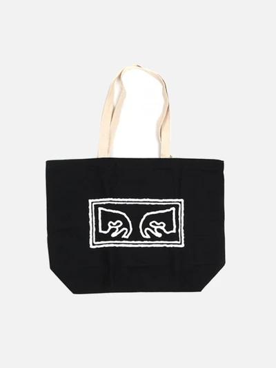 (100551573)OBEY EYES TOTE BAG-BLK