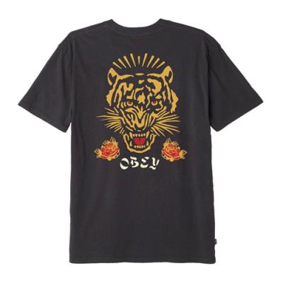 (166521521)KISS ME DEADLY TIGER TEE-DUSTY BLK