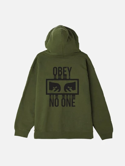 (111731559)NO ONE PULLOVER HOOD-ARMY
