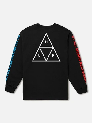 MULTI TRIPLE TRIANGLE LS TEE-BLK