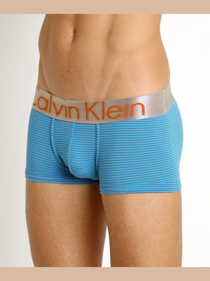 (U2716) STEEL MICRO LOW RISE TRUNK-406 PARADISE W/ORG ROUGE STRIPE