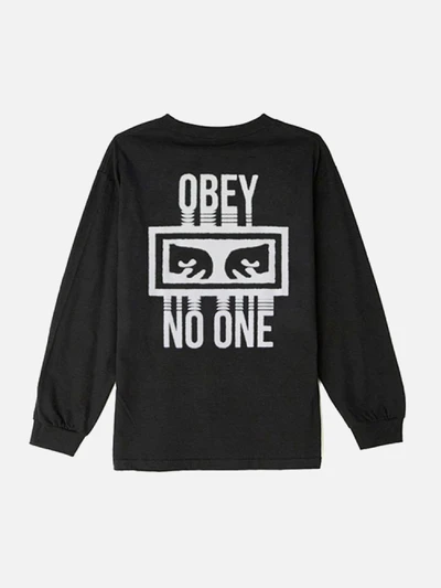 (164901559)NO ONE LS TEE-BLACK