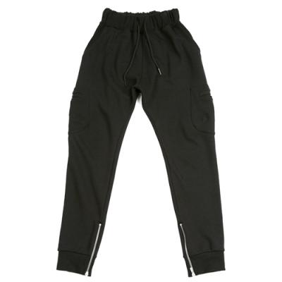 side pocket sweatpants(black)