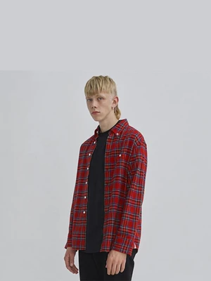 TARTAN CHECK SHIRTS GA [RED](GAVS04)