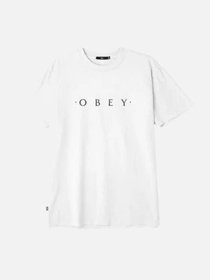 (166721578)NOVEL OBEY TEE-WHT(primium)