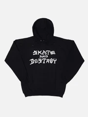 스케이트 앤 디스트로이 후드티 BLACK