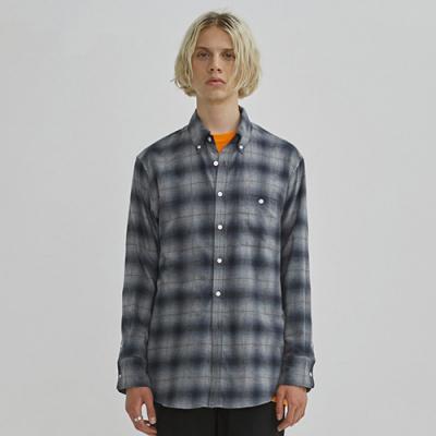 OMBRE CHECK SHIRTS GA [GREY](GAVS03)