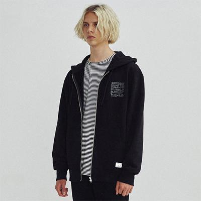 GROUNDED HOOD ZIPUP GA [BLACK](GAVT25)