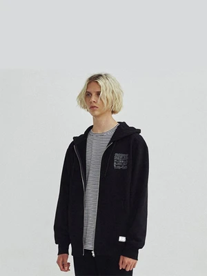 GROUNDED HOOD ZIPUP GA [BLACK](GAVT25)