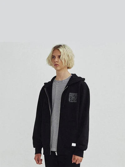 GROUNDED HOOD ZIPUP GA [BLACK](GAVT25)