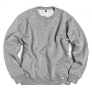 NU BLEND SWEAT CREW NECK SHIRTS-H. GREY