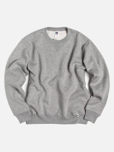 NU BLEND SWEAT CREW NECK SHIRTS-H. GREY