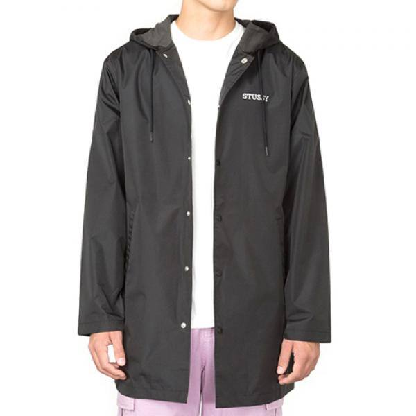 TONY LONG HOODED COACH JACKET-BLK